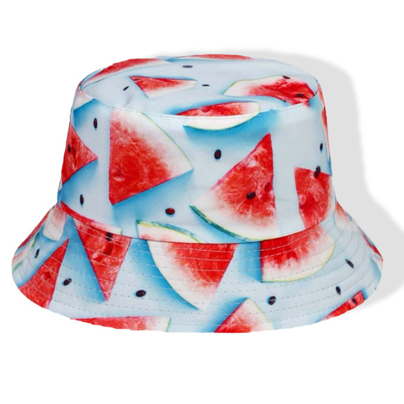 𝅺watermelon Skies Reversible Bucket Hat - Picture 1 of 5